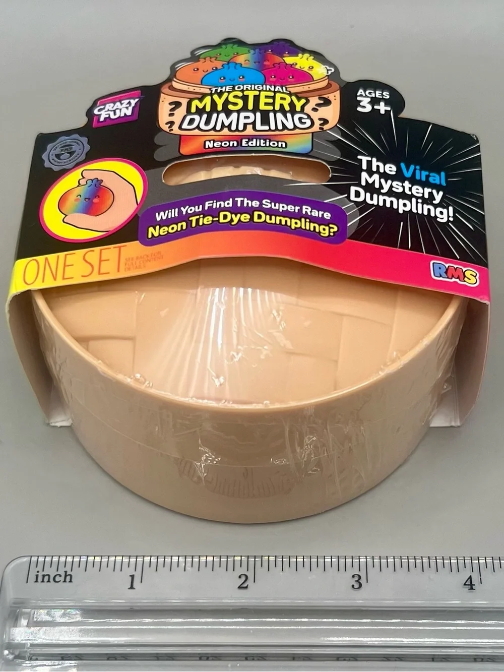 RMS Crazy Fun Original Mystery Dumpling NEON EDITION 🌈 - Viral Squishy Toy NEW